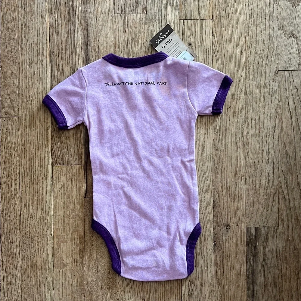 Lazy‎ One Lavender Moose Yellowstone National Park Infant Bodysuit 6 months